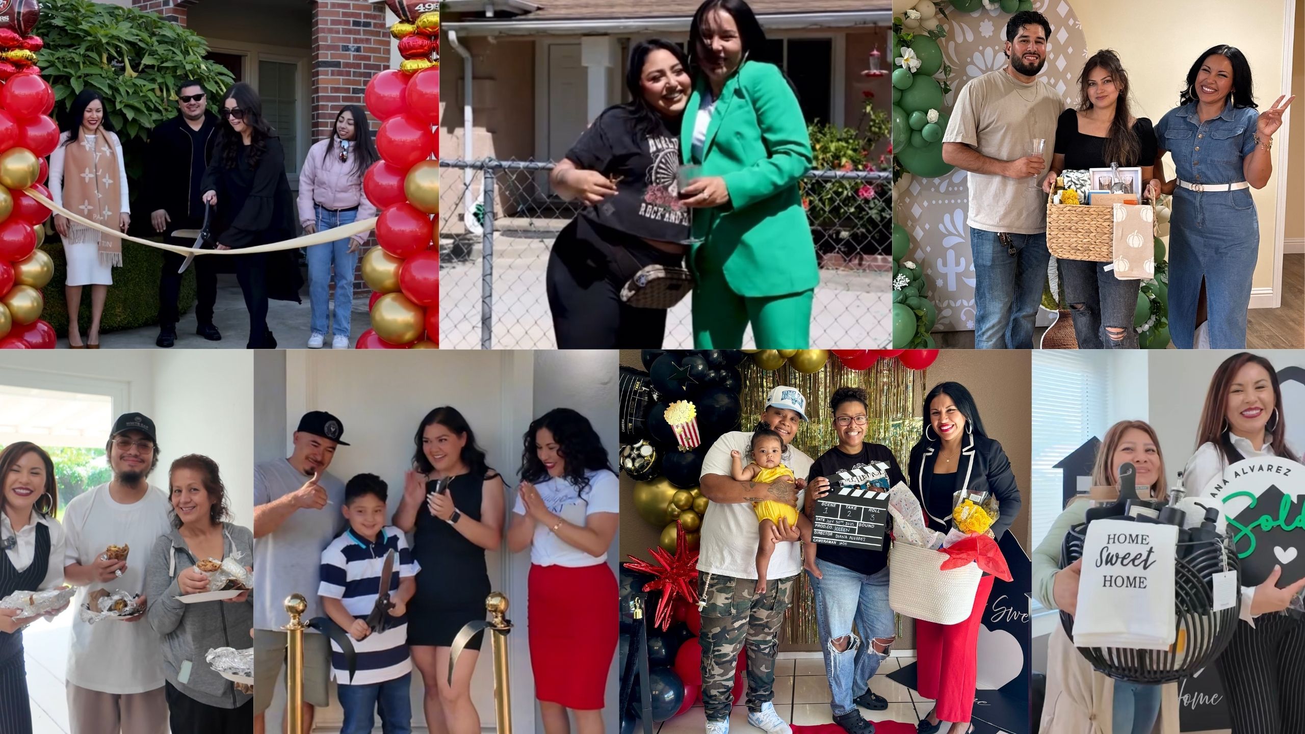 Happy homebuyers closing on their first home with Diana Alvarez